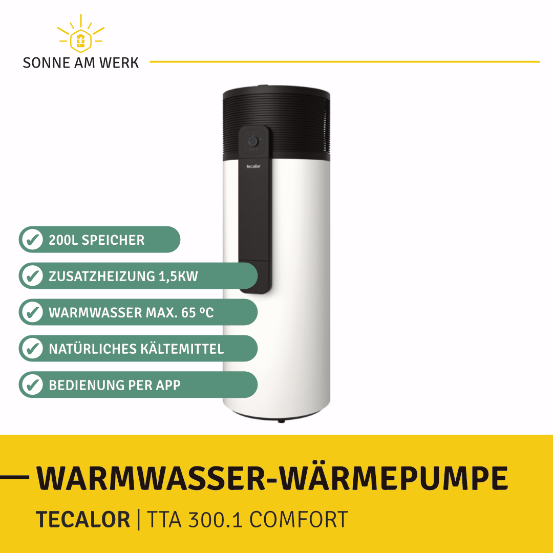 Tecalor TTA 300.1 Comfort Warmwasser Wärmepumpe