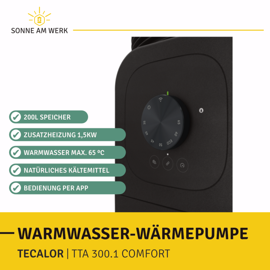 Tecalor TTA 300.1 Comfort Warmwasser Wärmepumpe