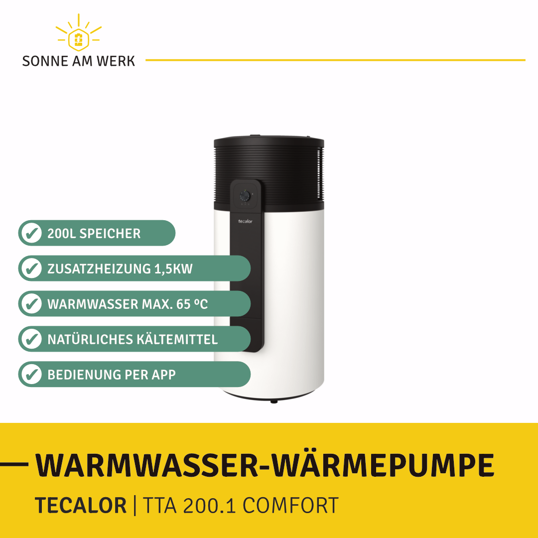 Tecalor TTA 200.1 Comfort Warmwasser Wärmepumpe