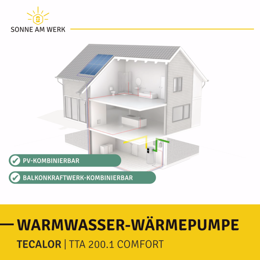 Tecalor TTA 200.1 Comfort Warmwasser Wärmepumpe